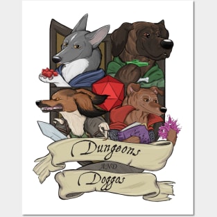 DnDoggos Emblem Full Color Posters and Art